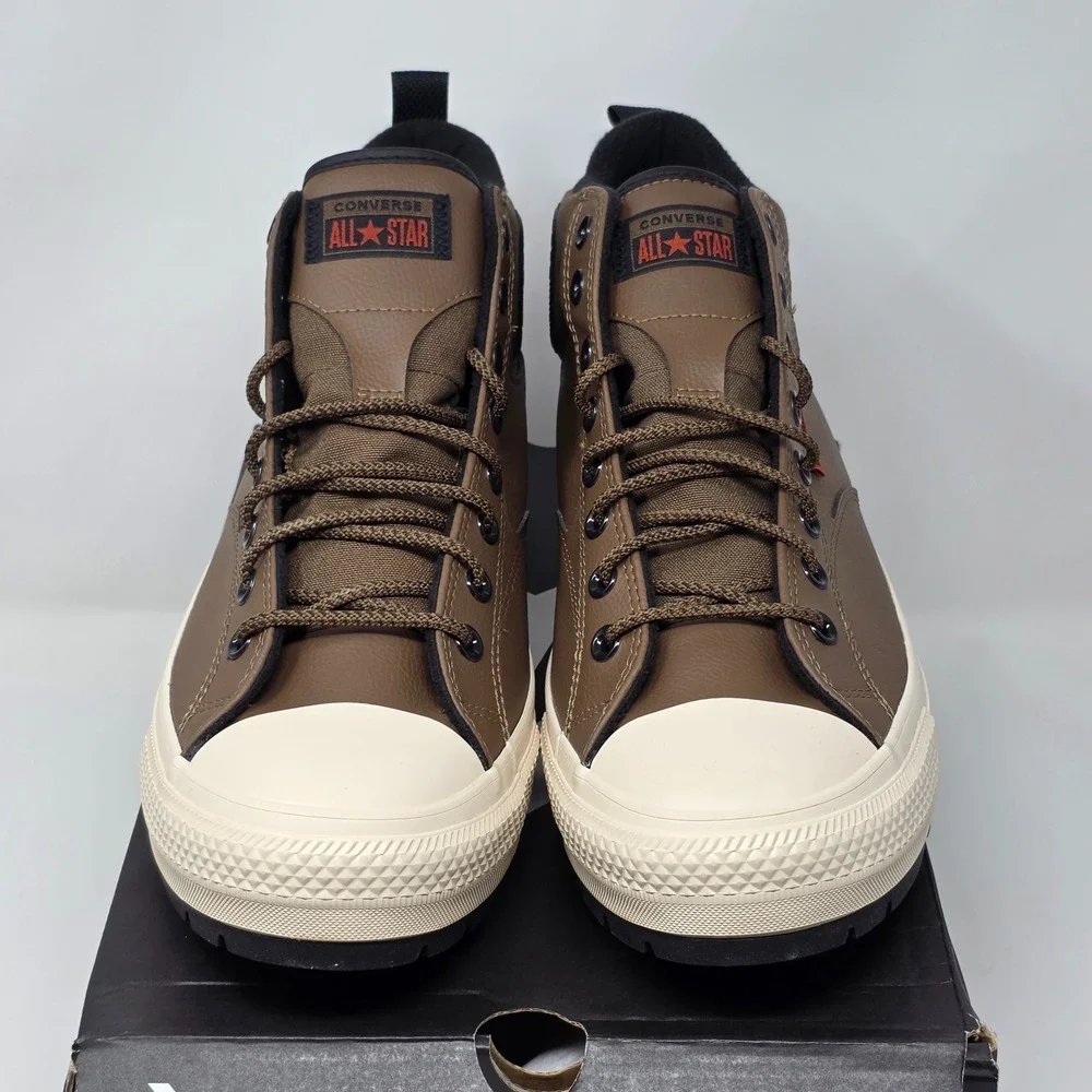Converse‎ CTAS Malden Street Faux Leather Mid Boots Men's Size 13 Brown A13225C